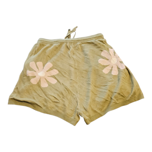Ekouaer Small Green Floral Drawstring Closure Shorts - Picture 4 of 6